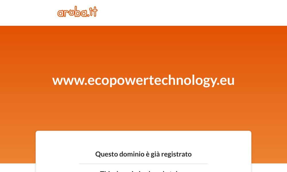 E.P.T. - ECO.POWER TECHNOLOGY PHOENIX - Startupeasy